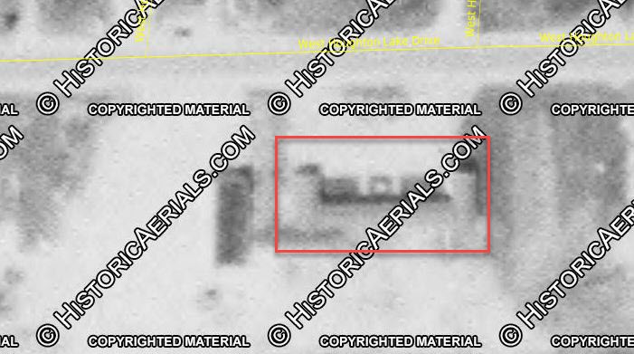 Sea Breeze Motel (Fergusons Motel) - 1954 Aerial (newer photo)